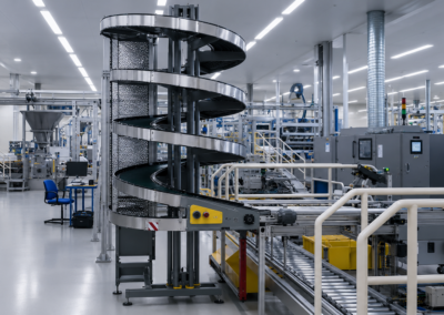 Förderstrecke für automatisierten Pakettransport