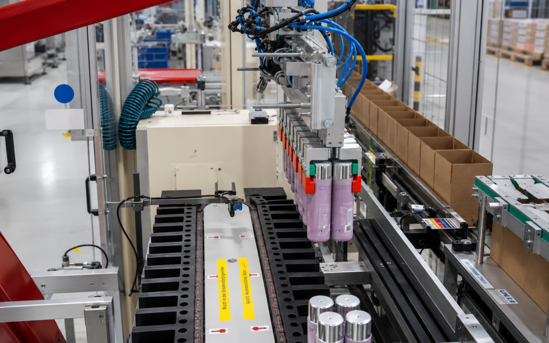 Greiftechnik für Flaschen und Dosen