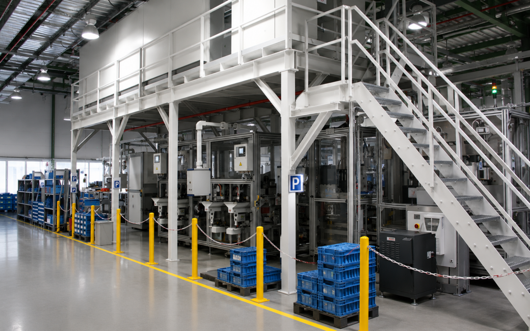 Bühne für Schaltschränke in Produktionsanlage
